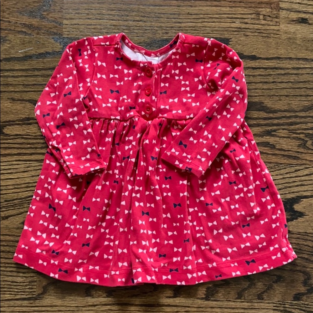 Hanna Andersson Girls Bow Detail Dress